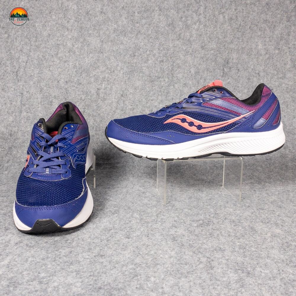 Saucony Cohesion 15 Sneaker Shoes Blue Pink Lace-Up Low Top Women's Size 11